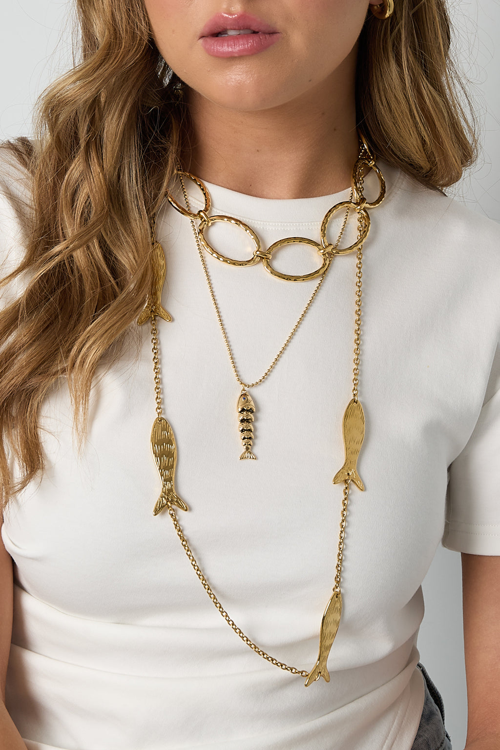 Roestvrijstalen kettingen Ketting Casual Dagelijks Eenvoudig Serie Dames sieraden