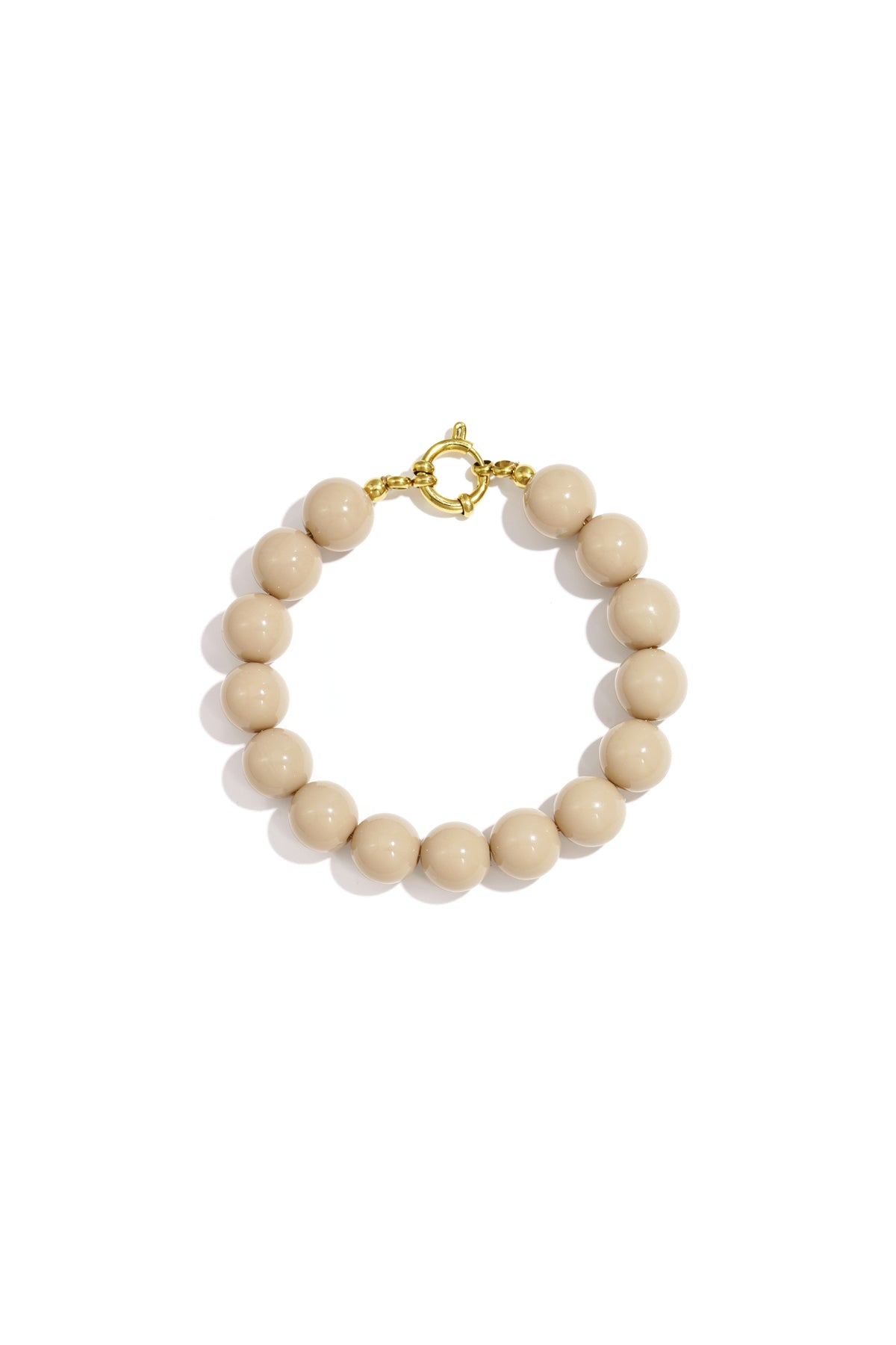 Ketting met medium kralen en frontsluiting-12mm