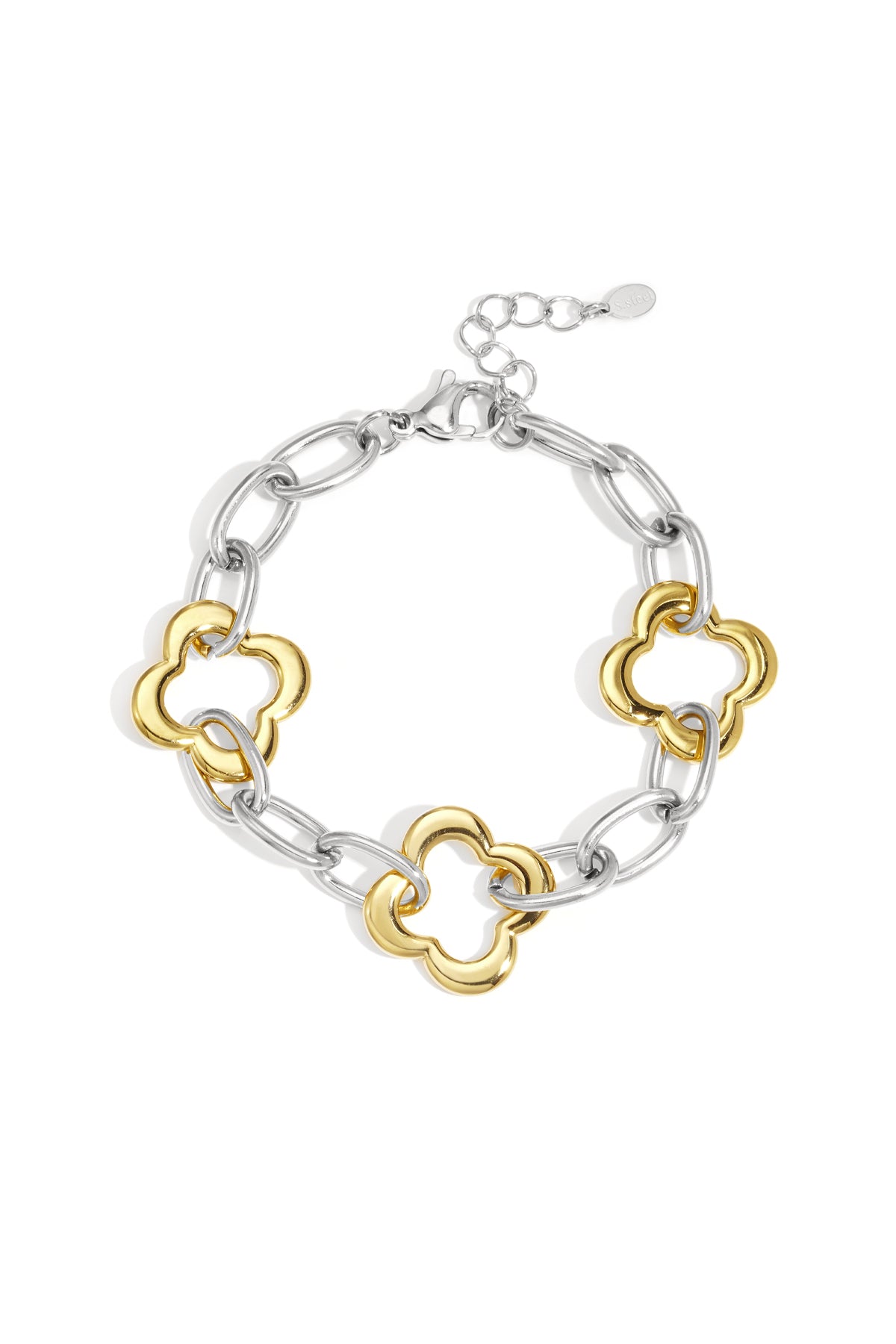 Roestvrijstalen kettingarmbanden Klaver Casual Dagelijks Dames sieraden